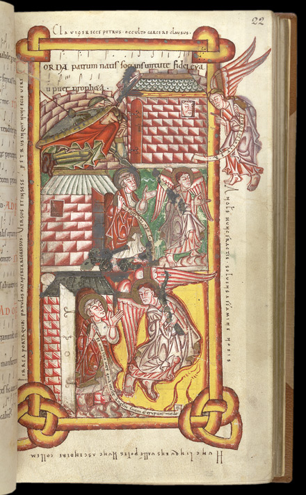 1050 Caligula troper BL Cotton MS Caligula A XIV fol 22r Pierre