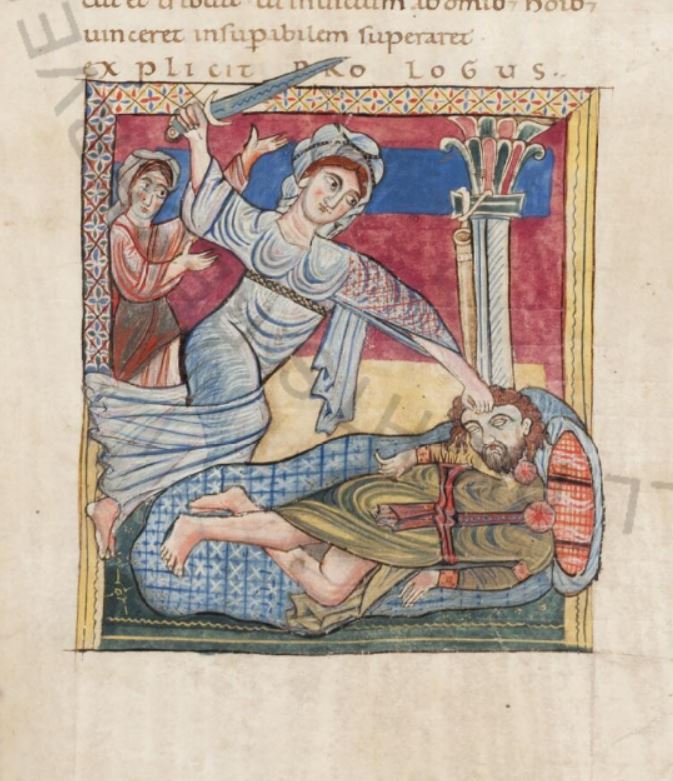 1125 ca Bible du Pantheon Vat Lat 12958 fol 268r Judith