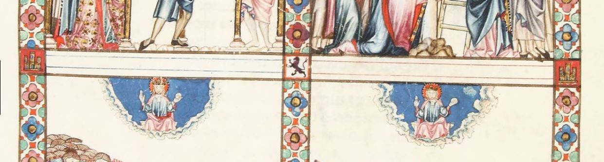 1281-84 Cantigas de Santa Maria Escorial MS T.I.1, fol. 74v RB. Patrimonio Nacional detail