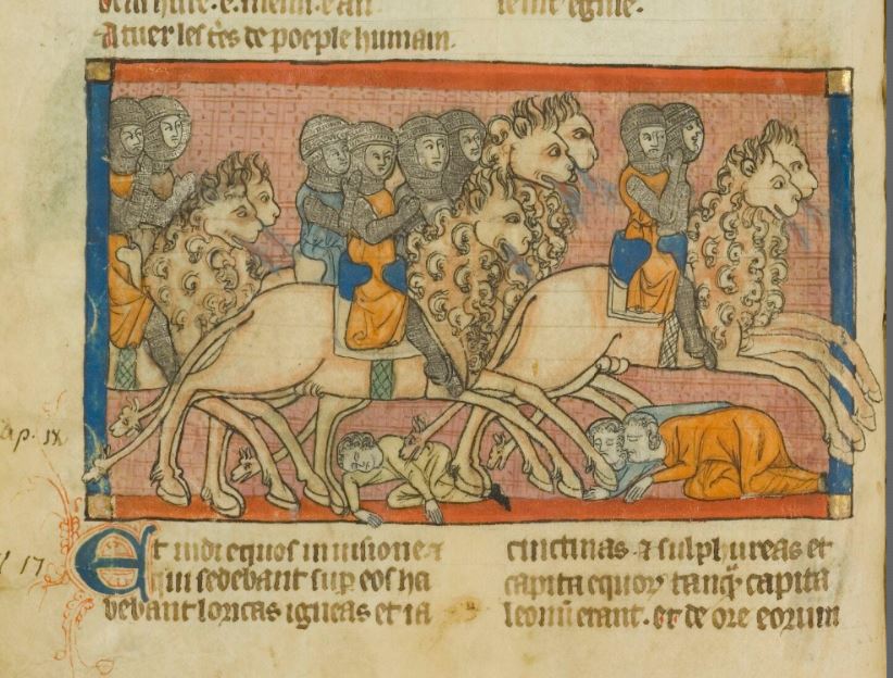 1300-20 Apocalypse de Toulouse,Toulouse BM MS 815 fol 18v