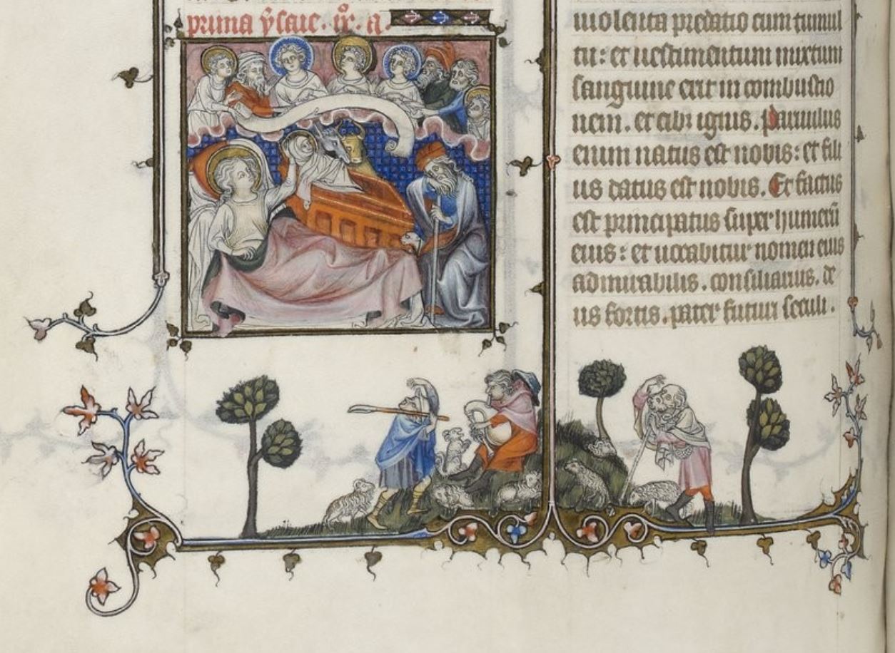 1323-26 Jean Pucelle Breviaire de Belleville BNF Latin 10483 fol 242v