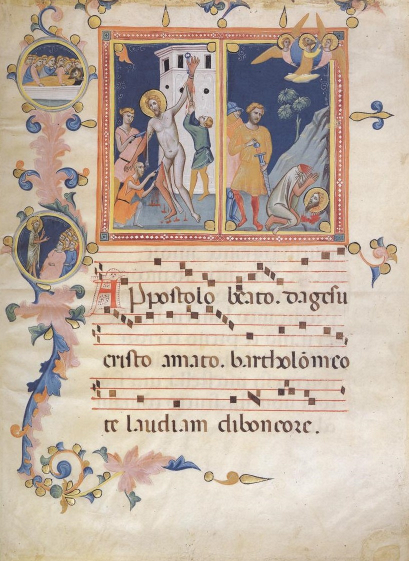 1330-40, Pacino di Bonaguida, (Florence) MET Martyre de St Barthélémy