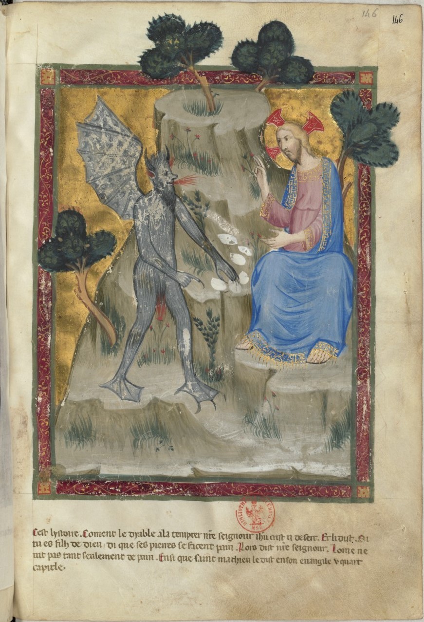 1340-50 Bible moralisée de Naples BNF Français 9561 fol 146r