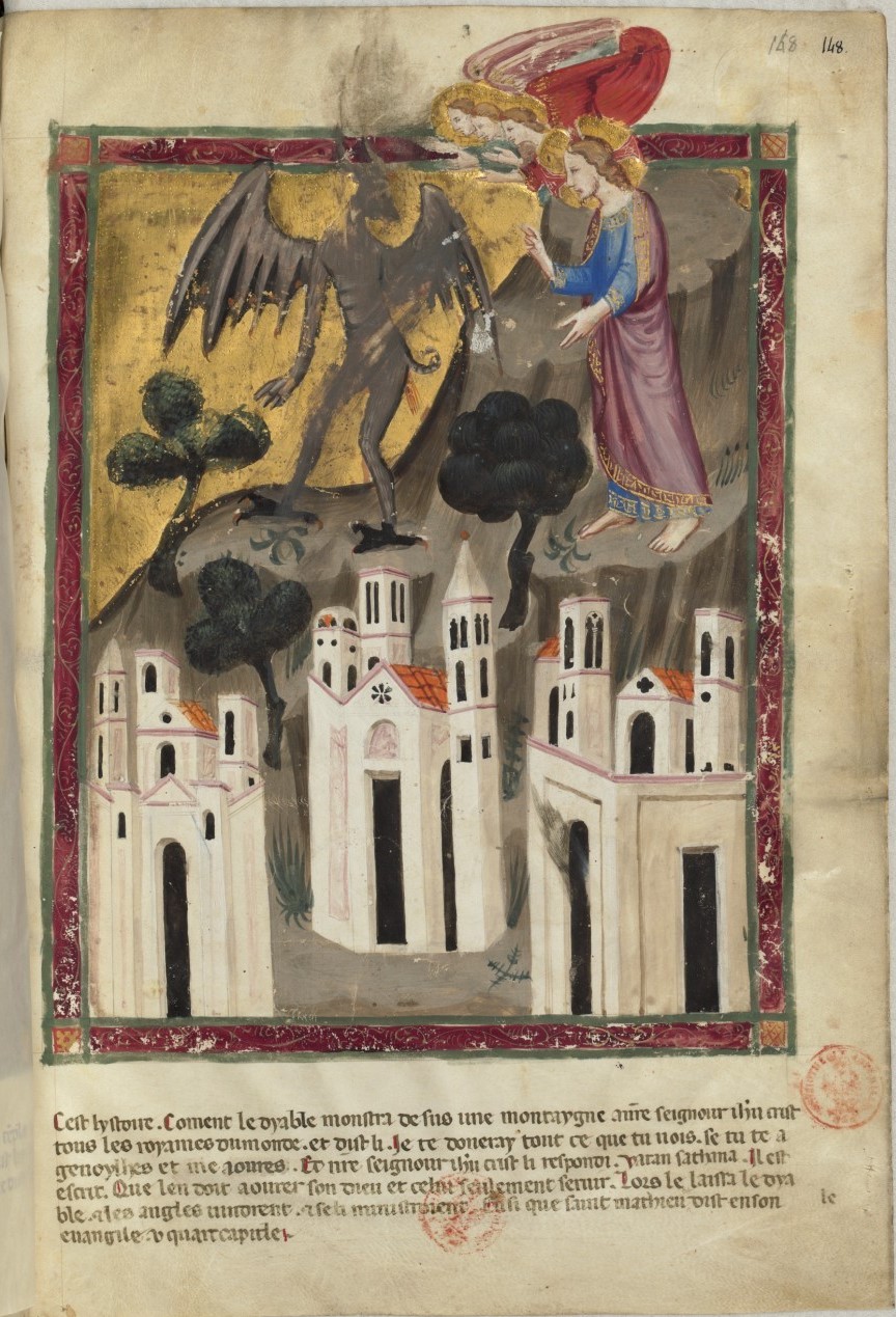 1340-50 Bible moralisée de Naples BNF Français 9561 fol 148r