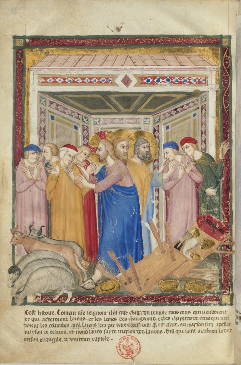 1340-50 Bible moralisée de Naples BNF Français 9561 fol 158v