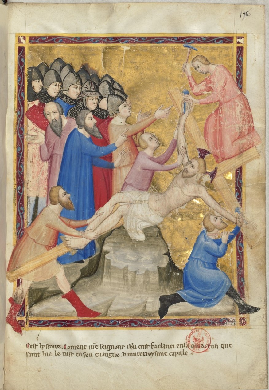 1340-50 Bible moralisée de Naples BNF Français 9561 fol 176r