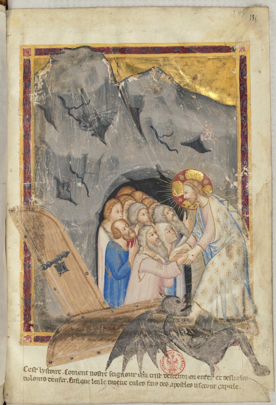 1340-50 Bible moralisée de Naples BNF Français 9561 fol 185r