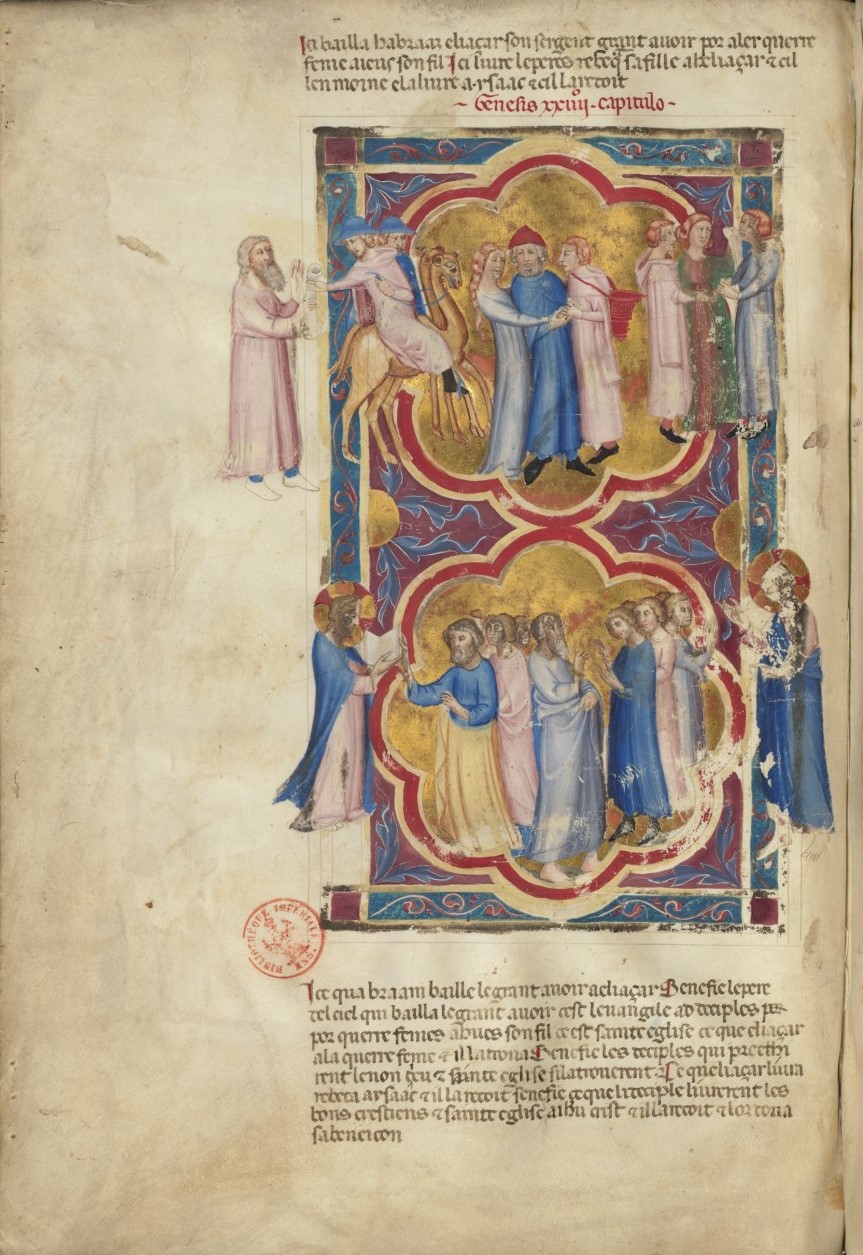 1340-50 Bible moralisée de Naples BNF Français 9561 fol 18v