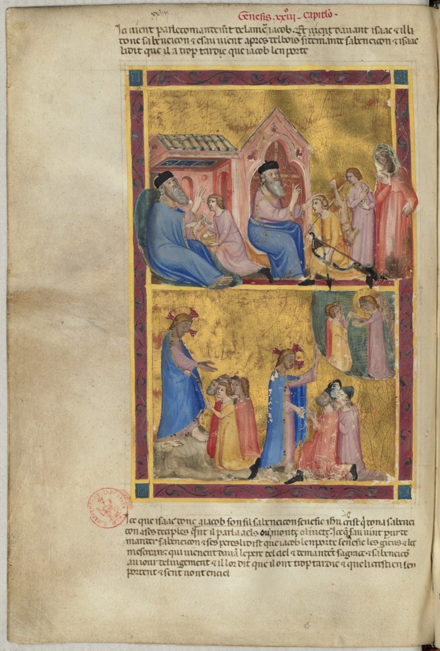 1340-50 Bible moralisée de Naples BNF Français 9561 fol 19v