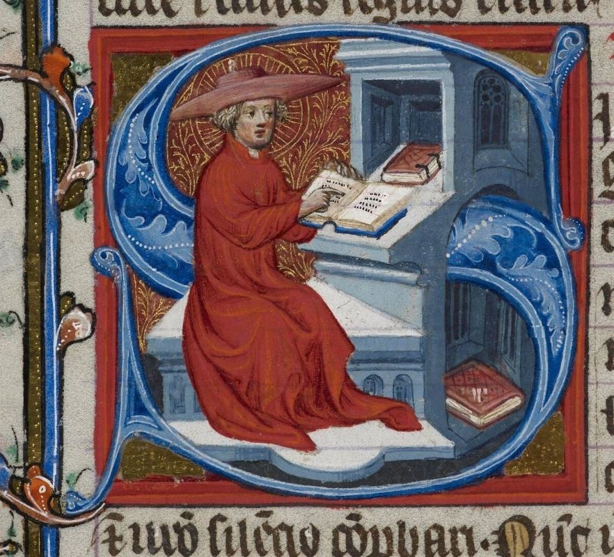 1405-15 Royal 1 E. IX, f.101 St Jerome