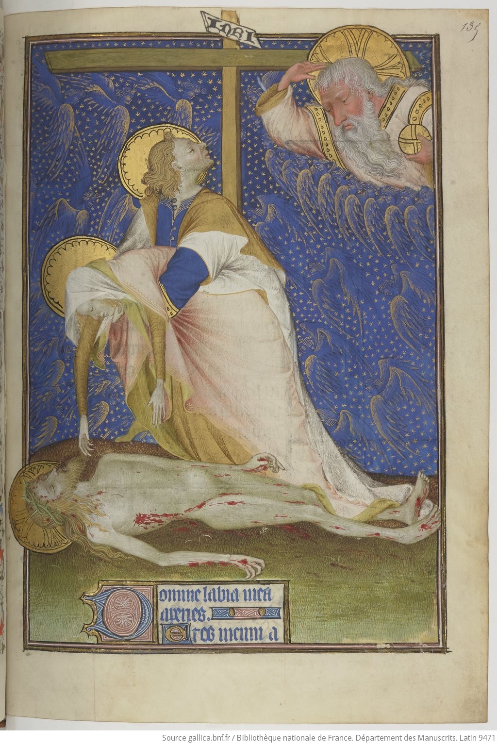 1430-35 Grandes heures de Rohan Maître de Rohan Angers BNF Lat 9471 fol 135r