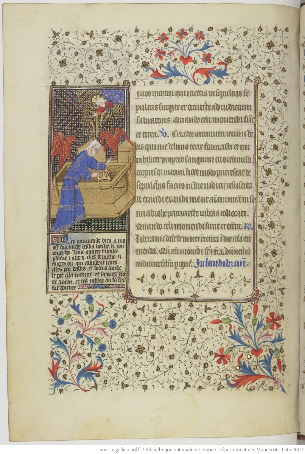 1430-35 Grandes heures de Rohan Maître de Rohan Angers BNF Lat 9471 fol 195v