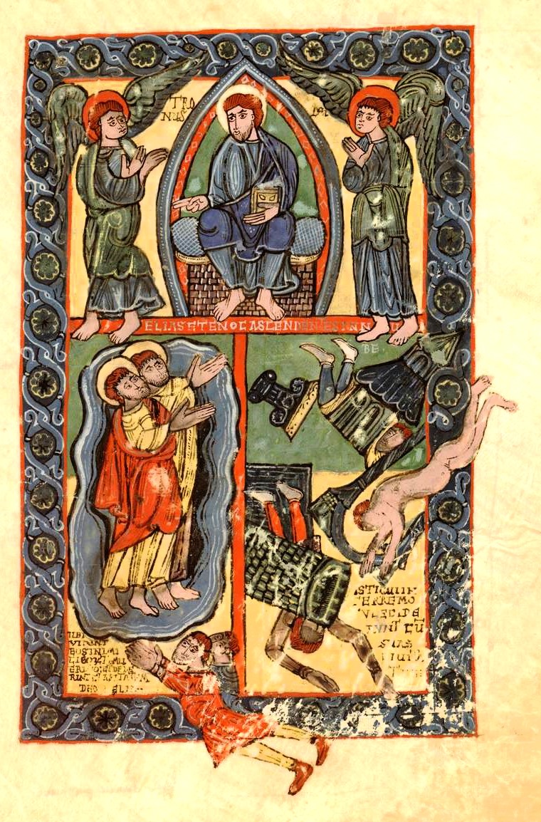 Apo 11,11-13 1100-20 Beatus San Millan de la Cogolla Academie Madrid Cod.Emil.33 fol 156r Deux temoins