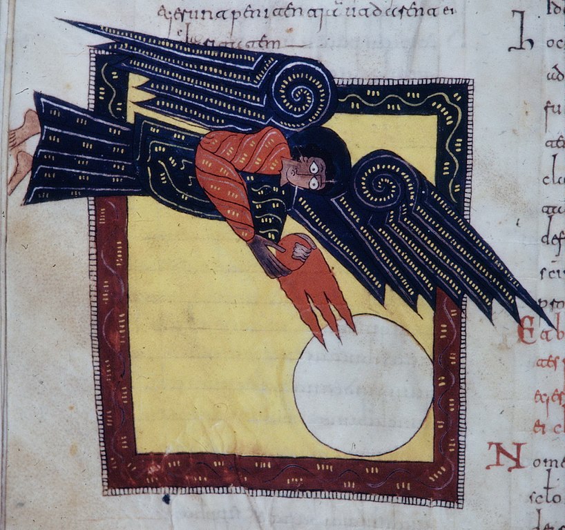 Apo 16,8-9 1000 Beatus-de-l Escorial-_Fourth_bowl sun fol 128v