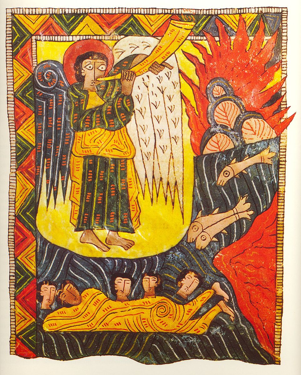 Apo 8,8-9 1000 Beatus-de-l Escorial- fol 93v