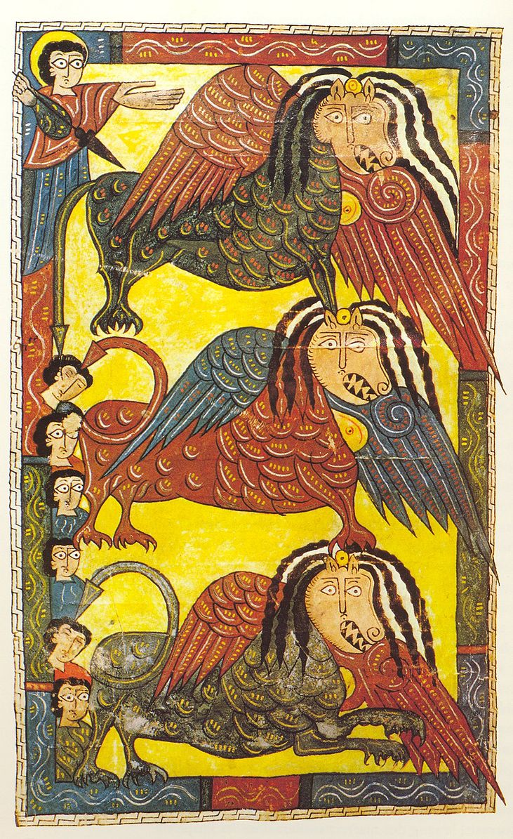 Apo 9,7-12 1000 Beatus-de-l Escorial- fol 96v