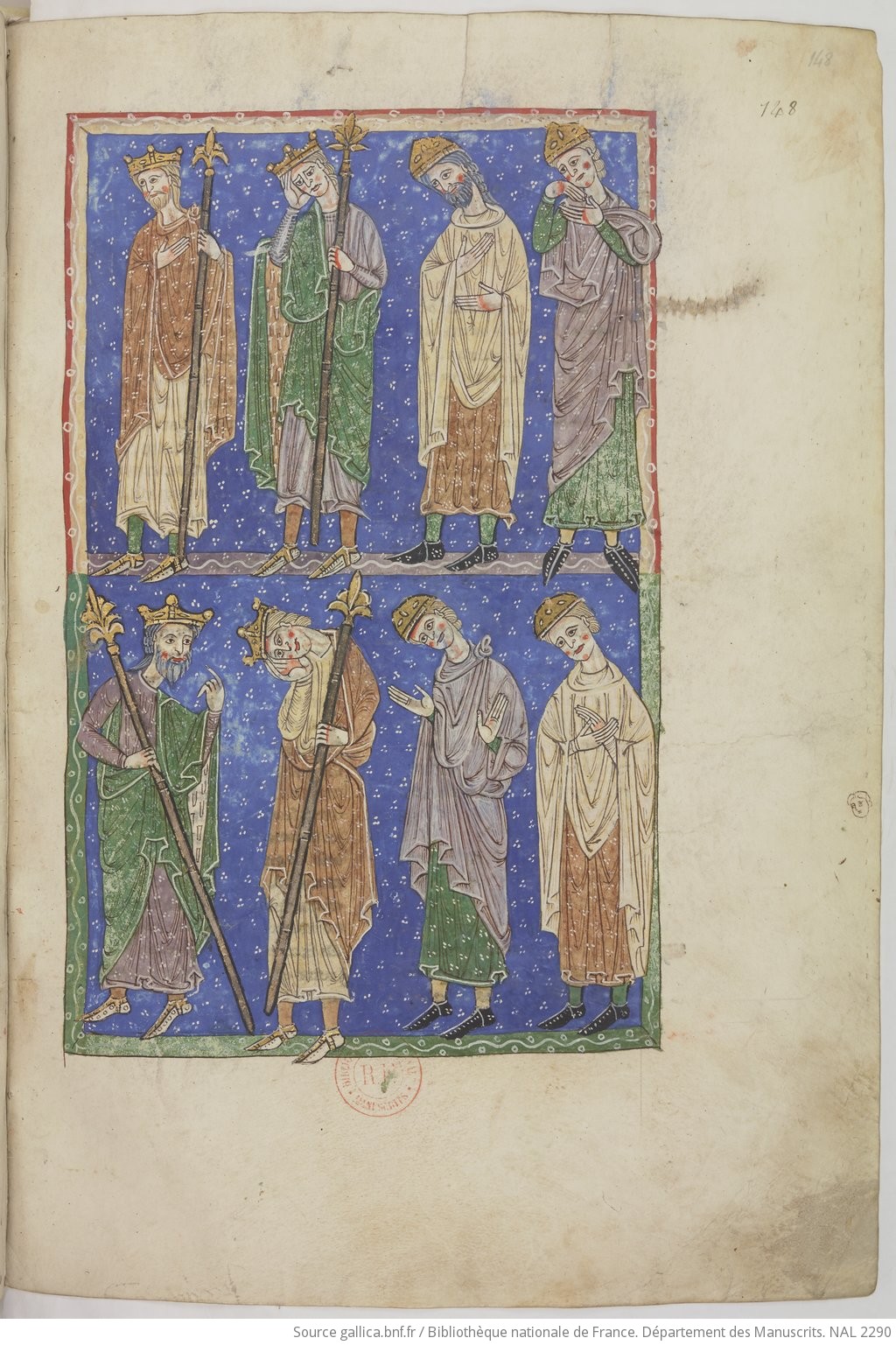 apo 18,1-20 1220 ca Beatus de San Andrés de Arroyo BNF NAL 2290 fol 148r Chute de Babylone