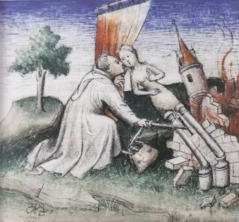 1400 ca Roman de la rose, , Frankrijk, (Universiteit Valencia, BH Ms. 387, fol. 147v