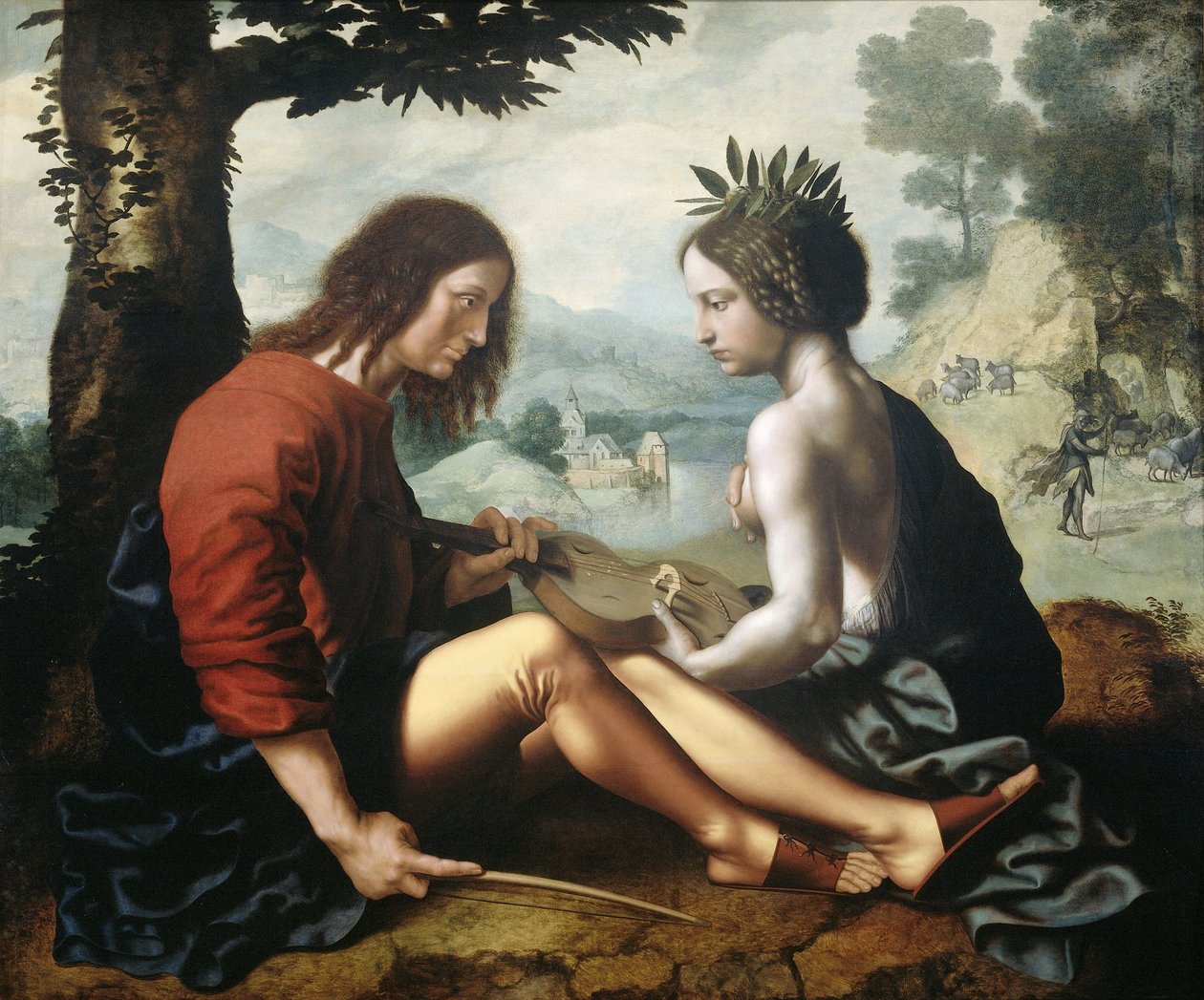 1540-57 Jan_van_Hemessen_-_Allegory_of_Nature_as_the_Mother_of_Art RijksMuseum, Amsterdam