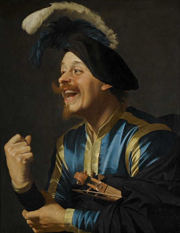 1624 Gerard van Honthorst Le joyeux violoniste coll part