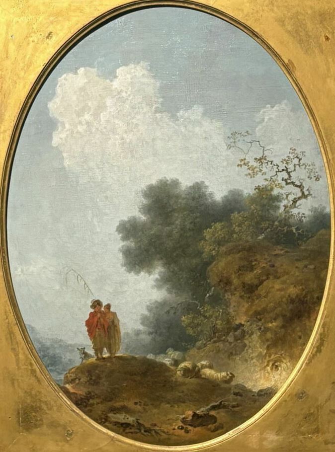 1765 ca ,fragonard-Bergers dans un paysage, Chateau d'annecy