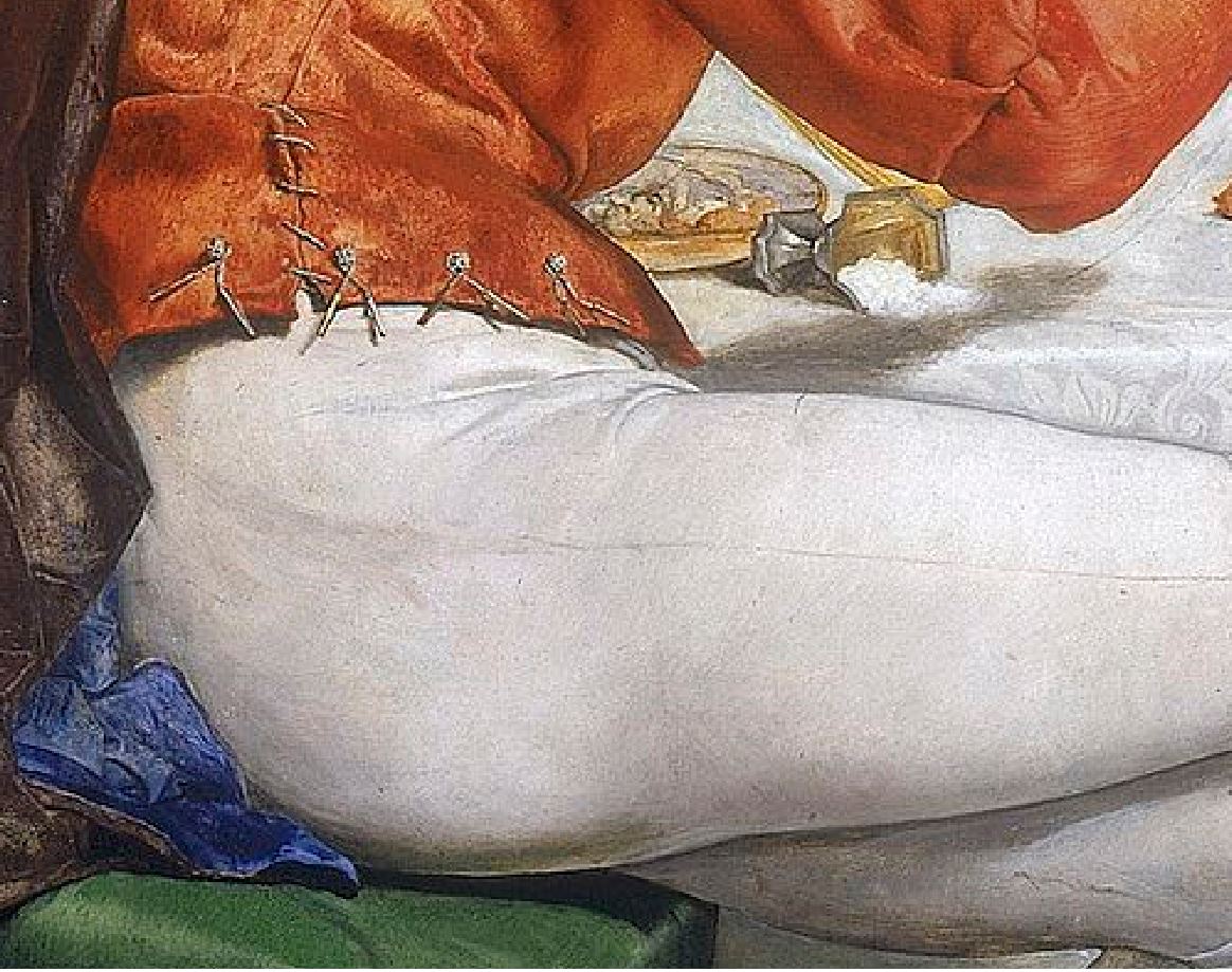 1849 John_Everett_Millais_-_Isabella Walker Art Gallery detail salière