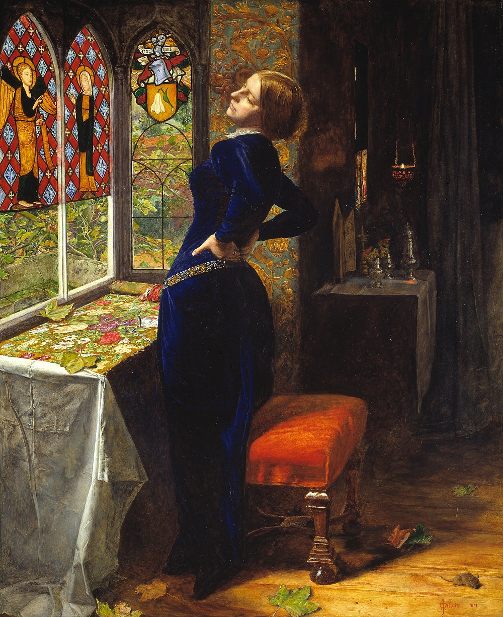 1851 John_Everett_Millais_-_Mariana_-tate Britain