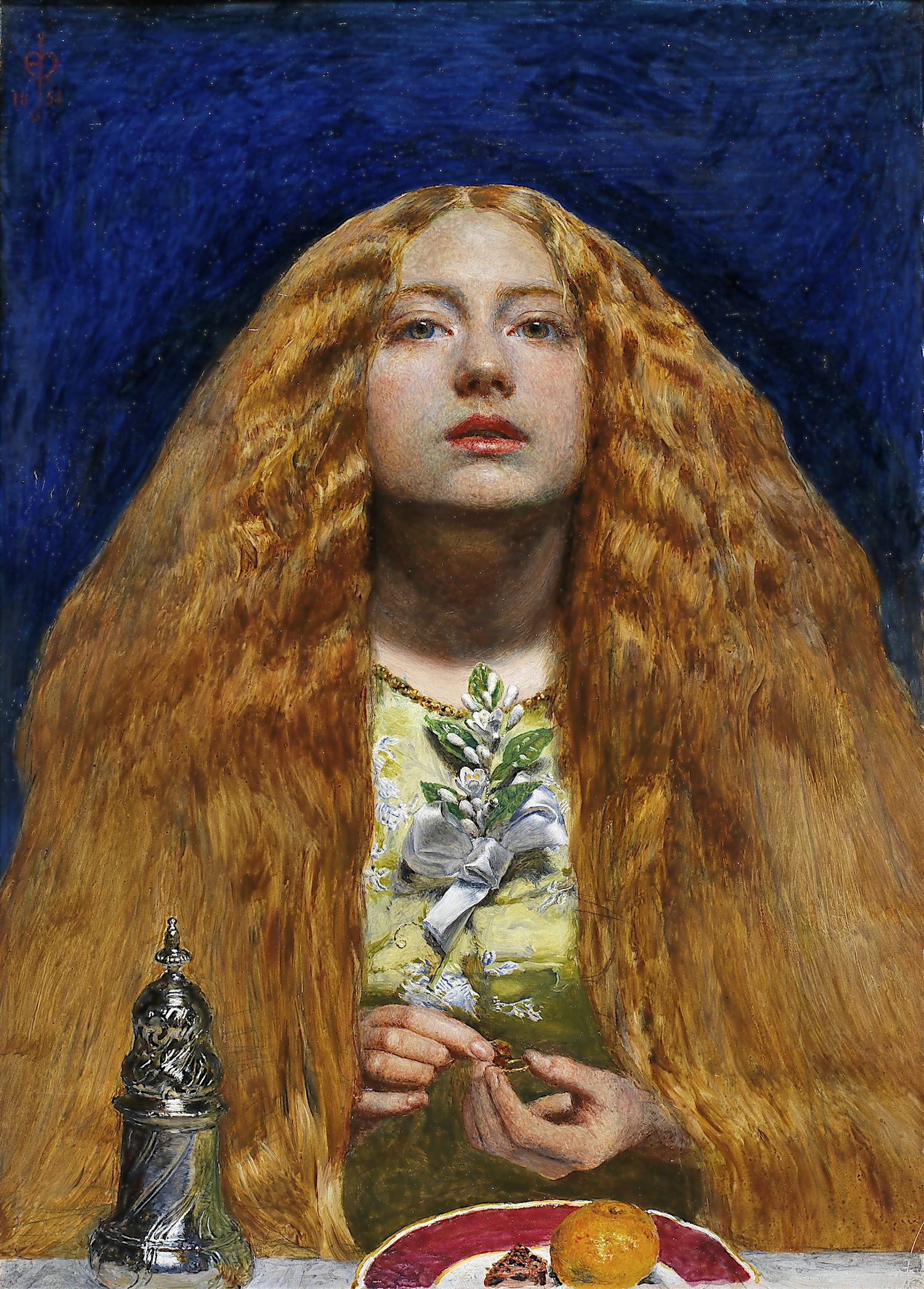 1851 millais la-demoiselle-d-honneur Fizwilliam Museum