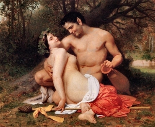 1861 william-bouguereau-faun-and-bacchante