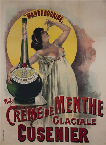 1898 Cusernier Mandragorine pal-(jean-de-paléologue)-crème-de-menthe