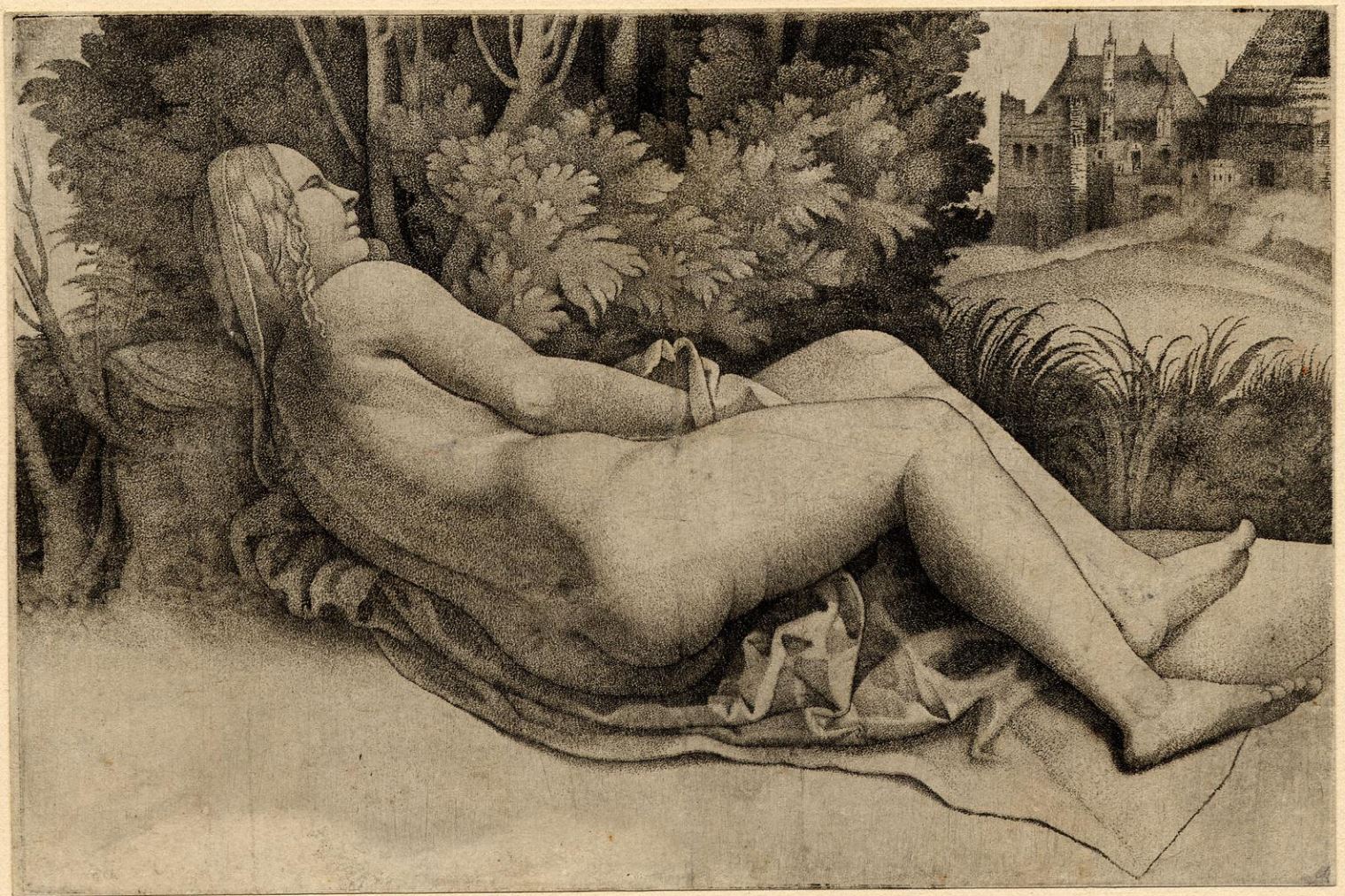 Campagnola 1510-15 Venus dans un paysage British Museum 1846,0509.136