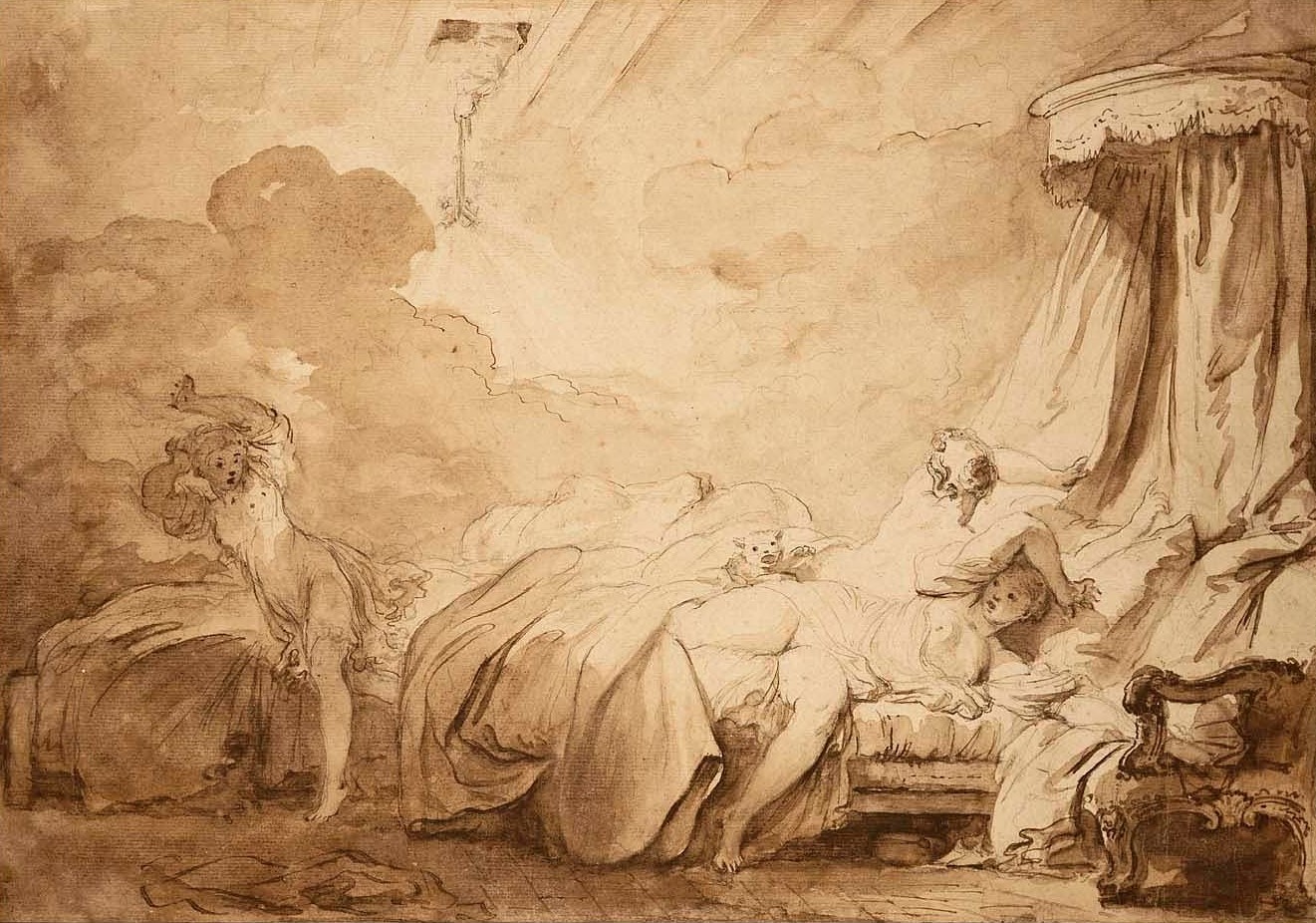 Jean-Honoré Fragonard. Les Pétards 1763-5. Museum of Fine Arts, Boston.