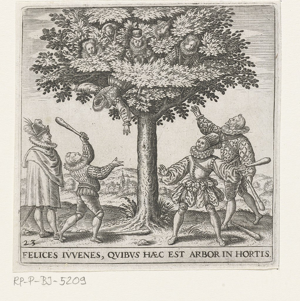 L'arbre virginifère Planche 23 des Emblemata Saecularia Johann Theodor de Bry 1596 Rijksmuseum