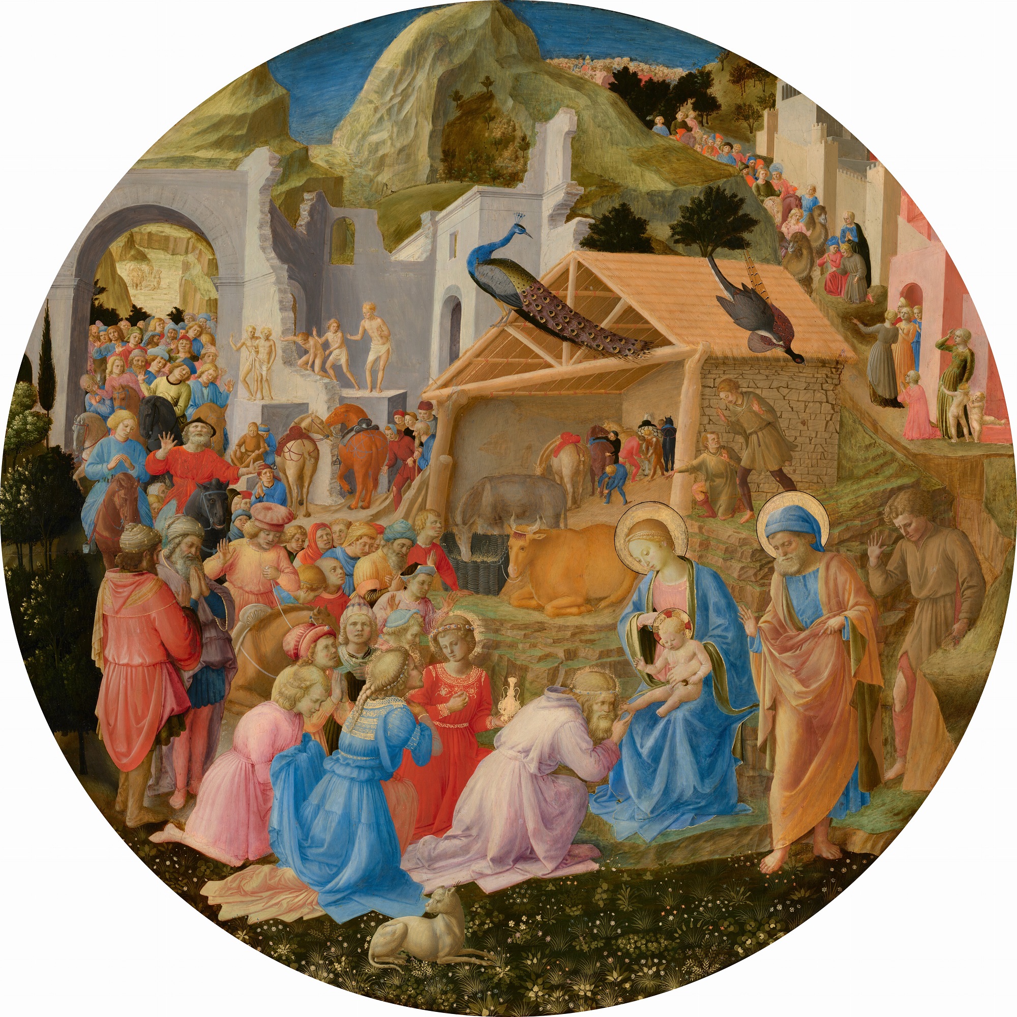 1445 ca Fra angelico et Fra_Filippo_Lippi_-_Adoration_of_the_Magi_NGA