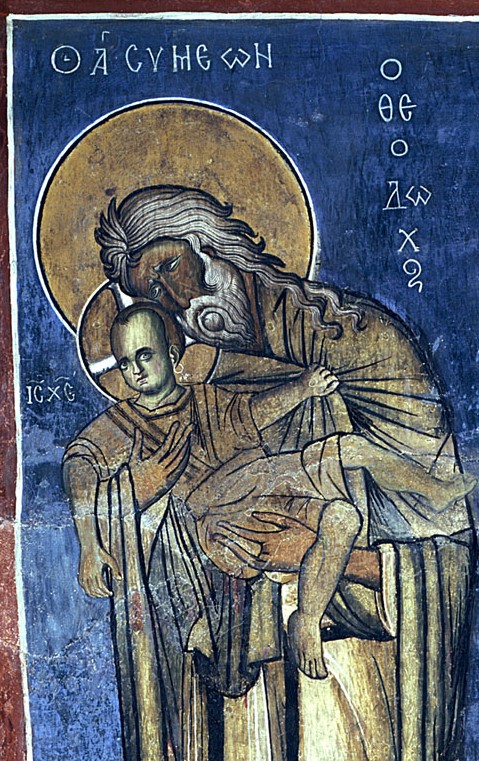 1192, Church_of_Panagia_tou_Arakos,Lagoudera,_Cyprus_St._Simeon_holding_Christ_Child
