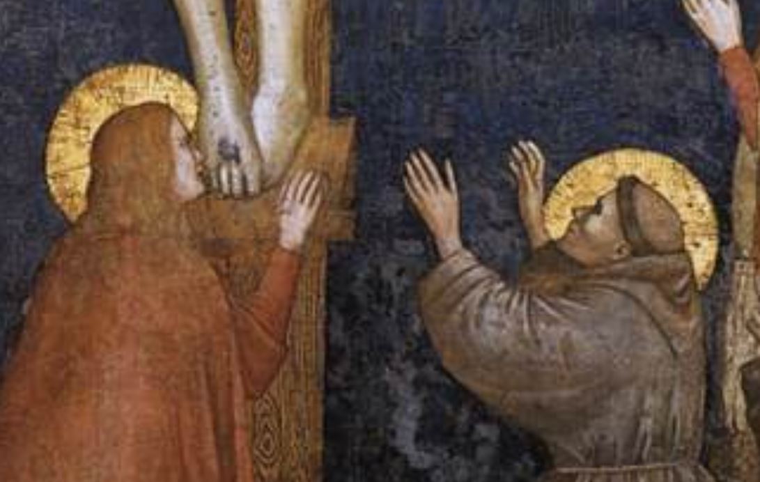 1310–1313 ca Workshop of Giotto, Crucifixion,Assisi, San Francesco, Lower Church, north transept detail