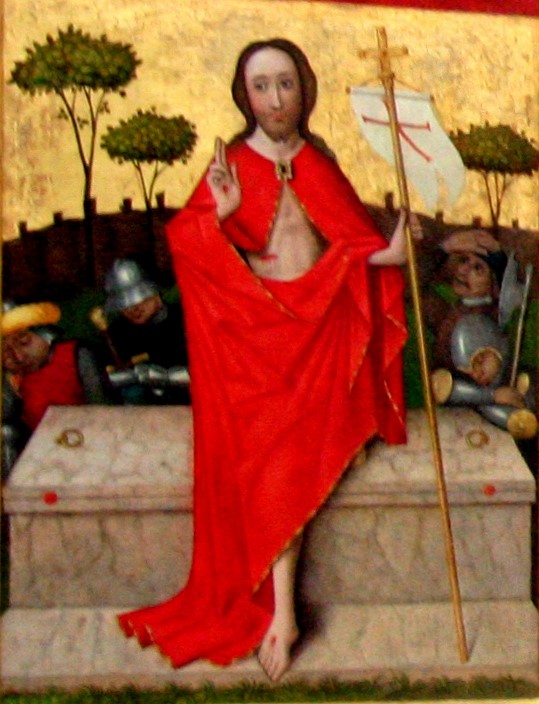 1448-49 Meister des Wolfgangaltars Zwölf-Boten-Altar (anciennement Lorenz Kirche , Nuremberg), Kolumba Museum, Cologne detail