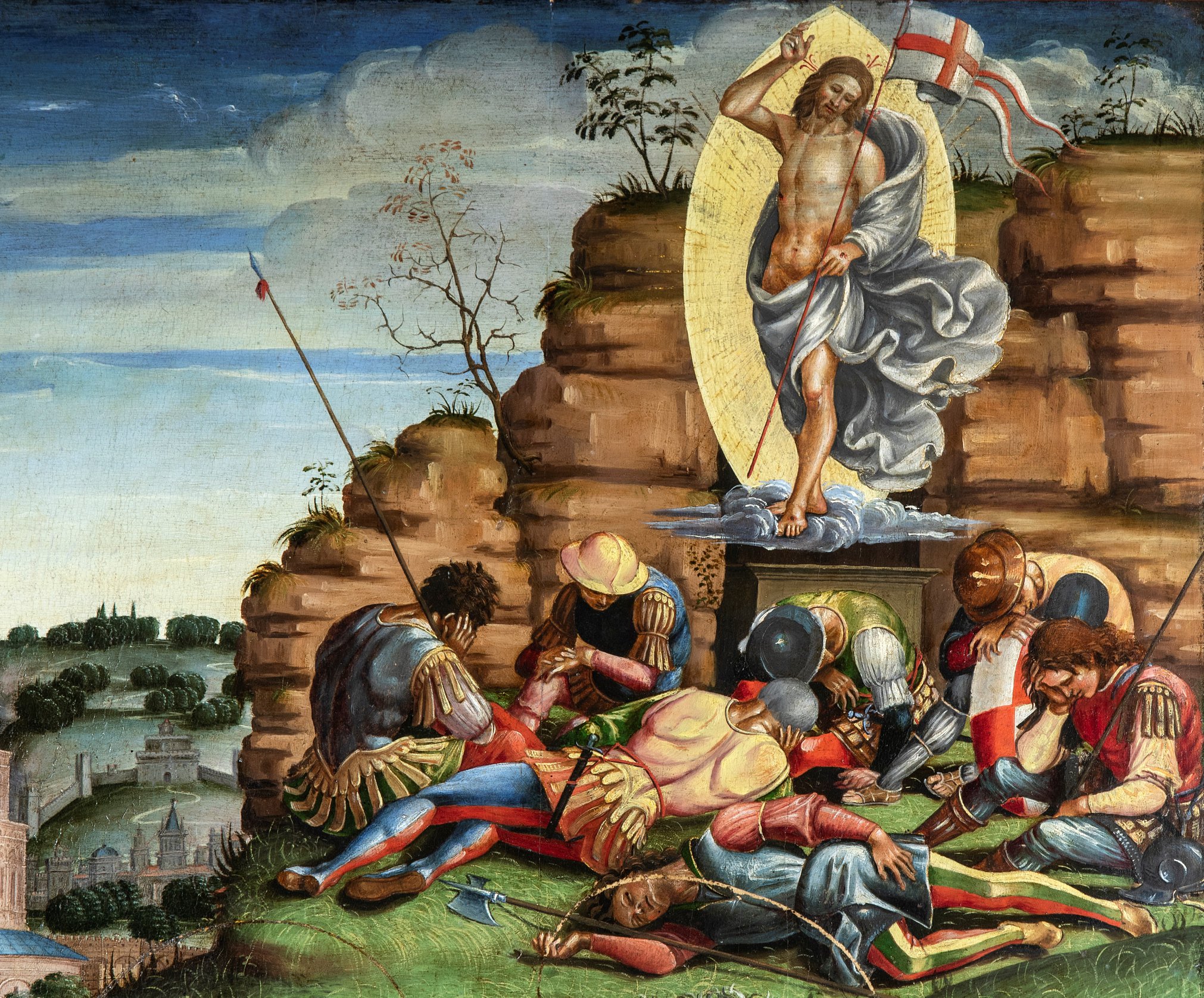 1502 Luca Signorelli, Compianto sul Cristo morto particolare Museo Diocesano di Cortona