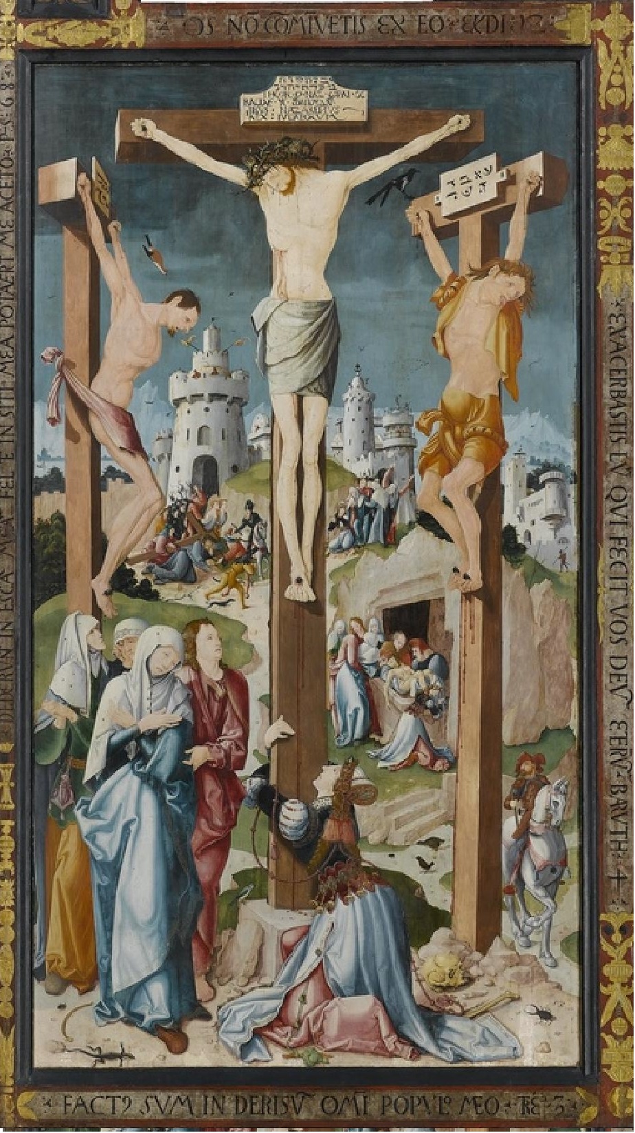 1519 Jerg Ratgeb herrenberger altar Staatsgalerie Stuttgart Crucifixion