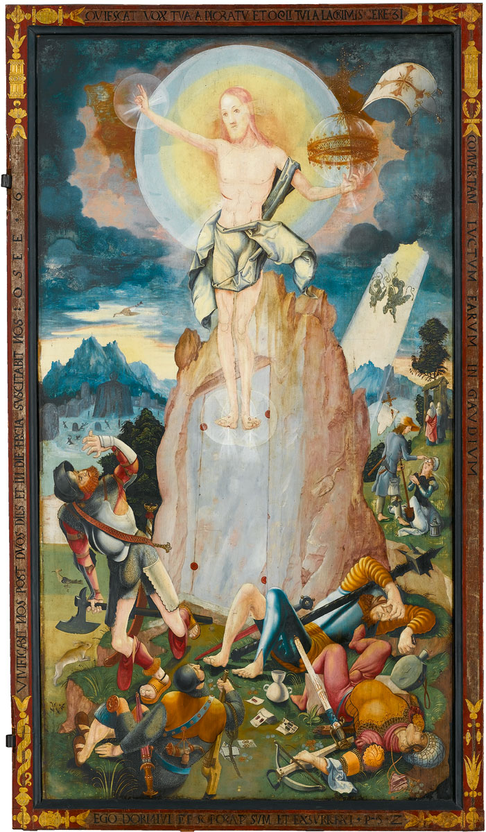 1519 Jerg Ratgeb herrenberger altar Staatsgalerie Stuttgart Resurrection