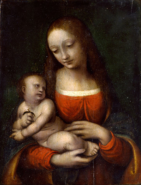 Gian_Pietro_Rizzi_called_Giampietrino_-_The_Virgin_and_Child_Icosidodecahedron 1510-15 Museo Poldi Pezzoli Milan