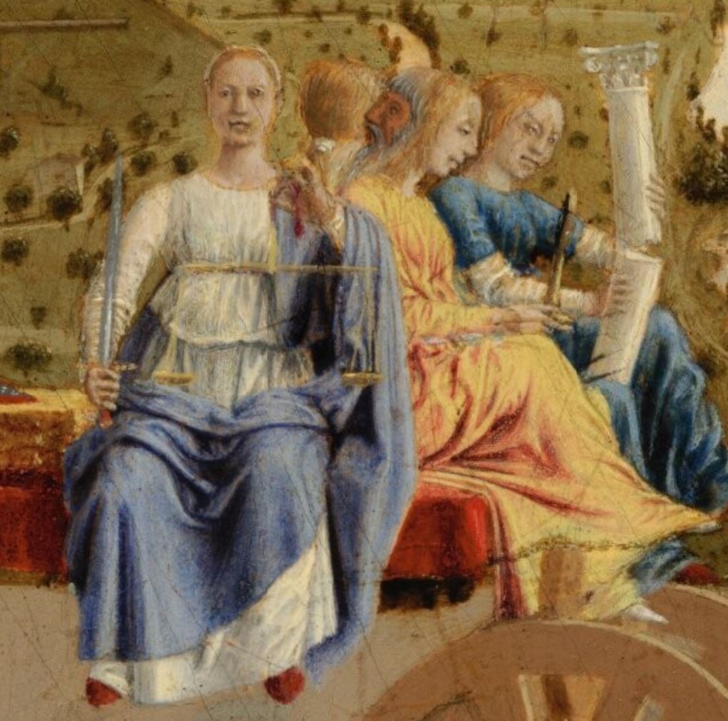 Piero,_Double_portrait_of_the_Dukes_of_Urbino_ 06_detail vertus