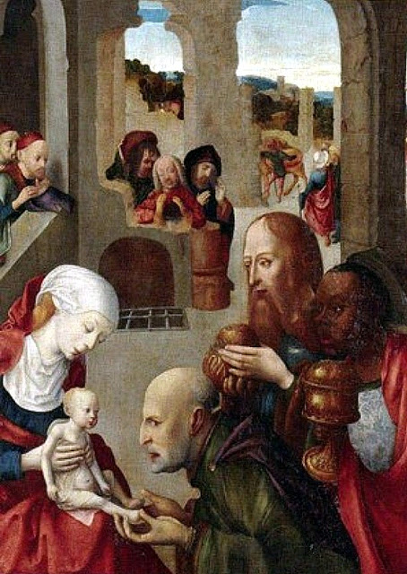1470-1500 Adoration des Rois Mages Maitre Virgo_inter_Virgines Palacio de Liria