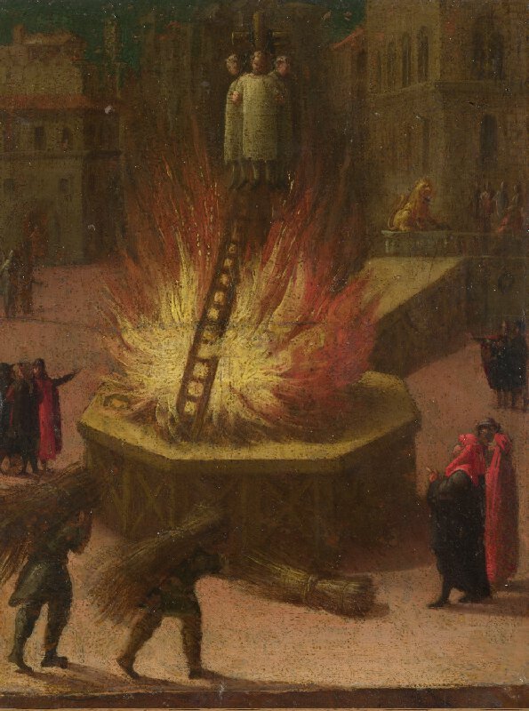 1500-40 portait de Savonarole National Gallery Execution