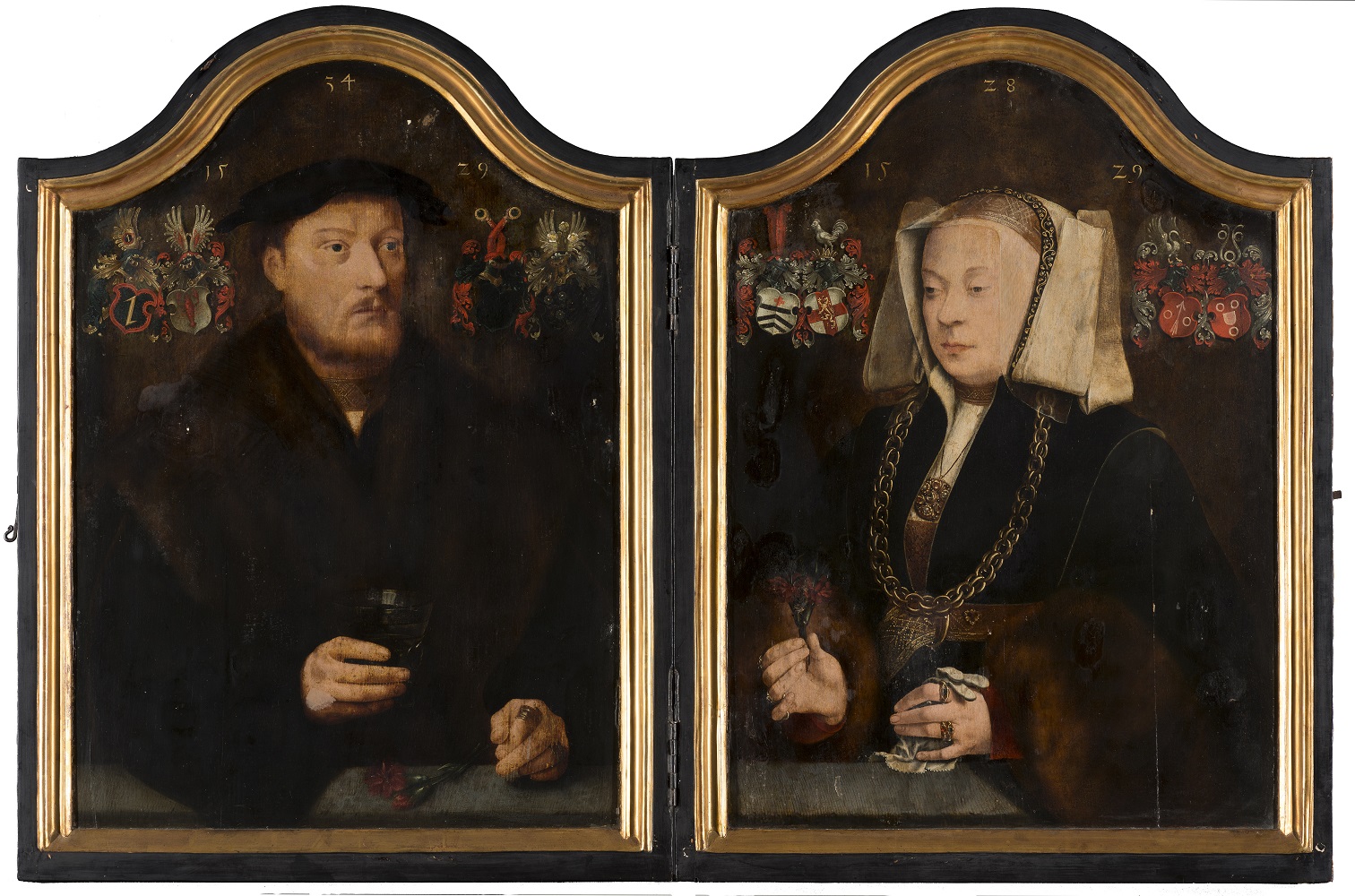 Barthel Bruyn l'Ancien Johann von Rolinxwerth et Christine von Sternberg Mauritshuis 1529