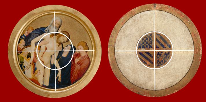 La-Grande-Pieta-ronde-Johan-Maelwael-c1400 Louvre revers complet