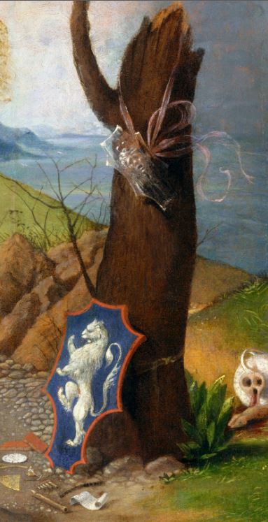 Lorenzo Lotto Allégorie_de_la_Vertu_et_du_Vice NGA detail arbre
