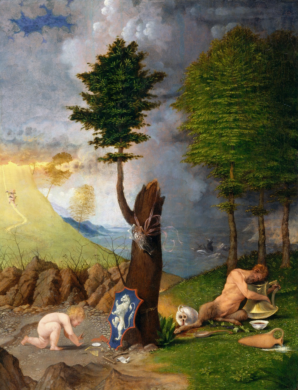 Lorenzo Lotto Allégorie_de_la_Vertu_et_du_Vice_NGA reduit