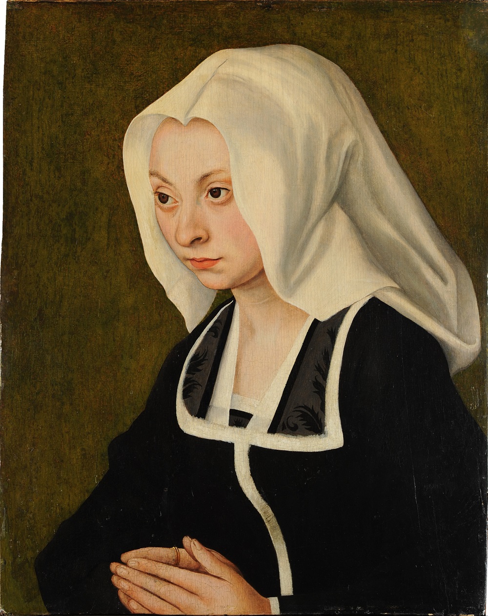 Lucas Cranach l'Ancien 1508 Portrait of a Woman in Prayer Musee des BA Bale