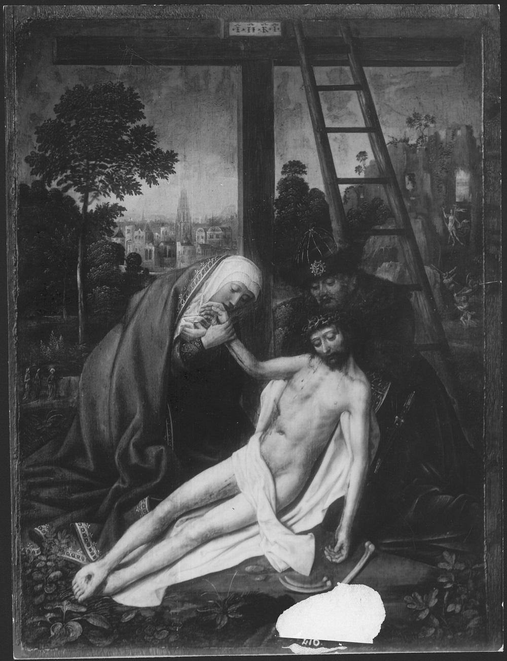 Maitre de Francfort ecole 1500-25 Lamentation emplacement inconnu